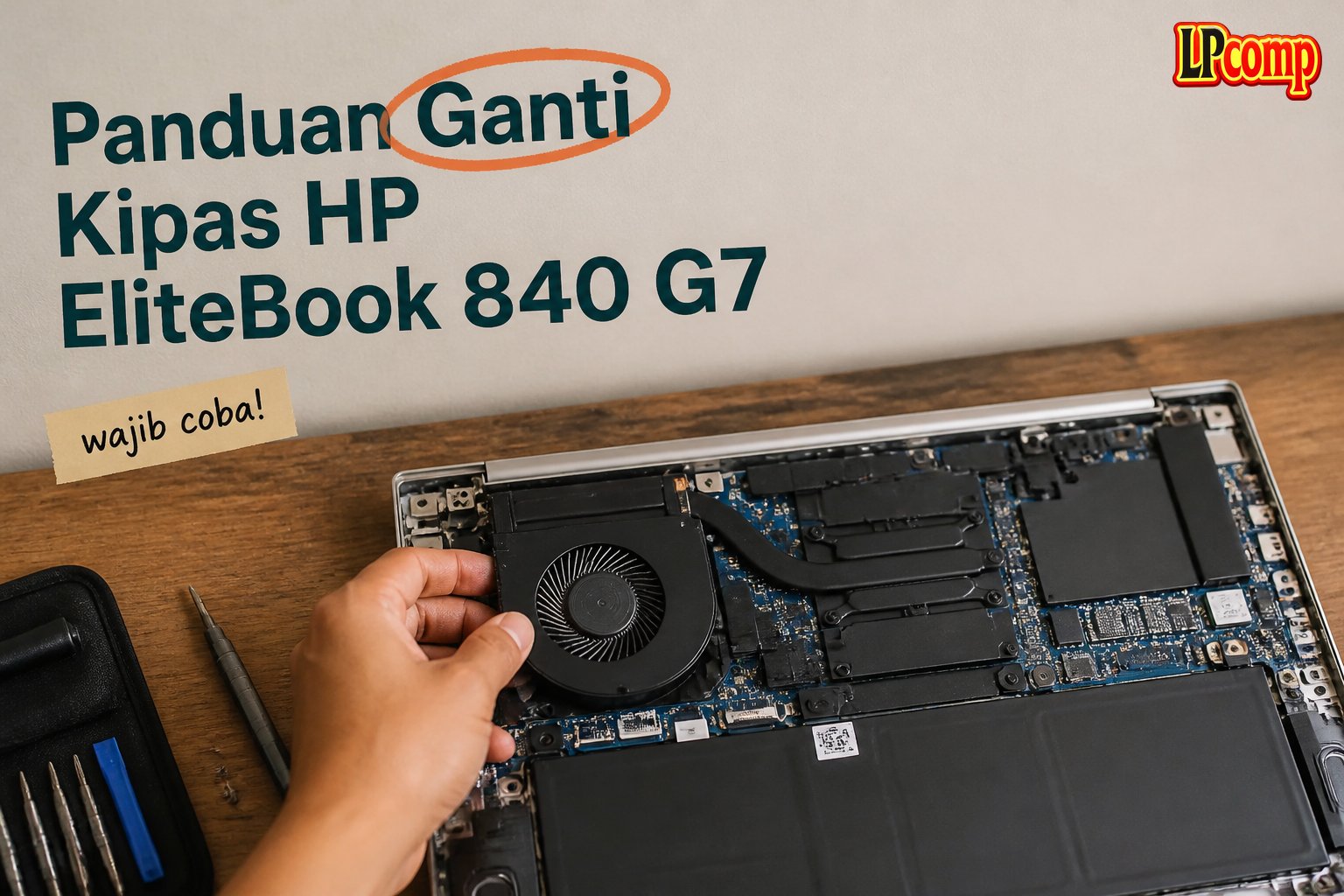 Panduan Ganti Kipas HP EliteBook 840 G7