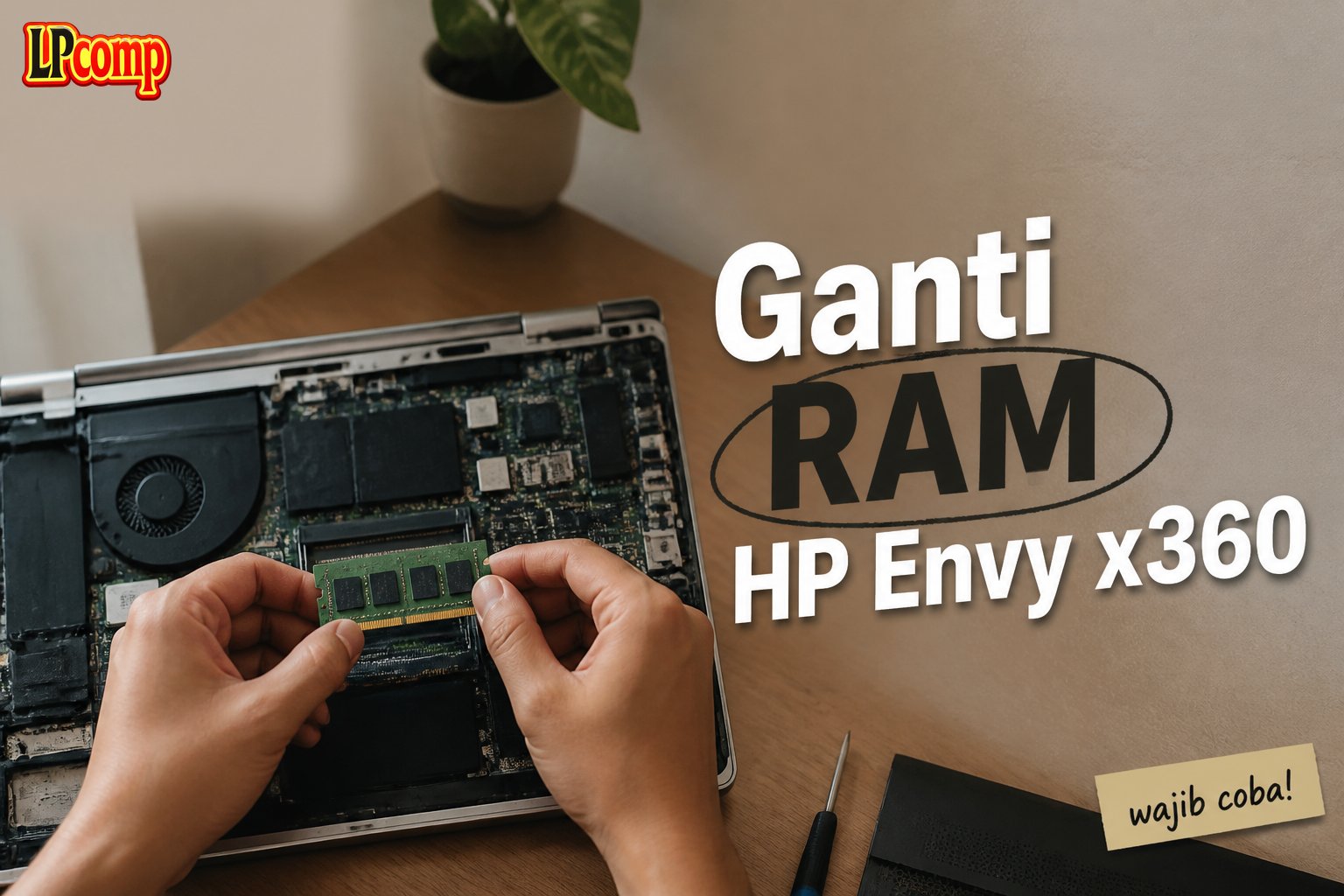 Ganti RAM HP Envy x360
