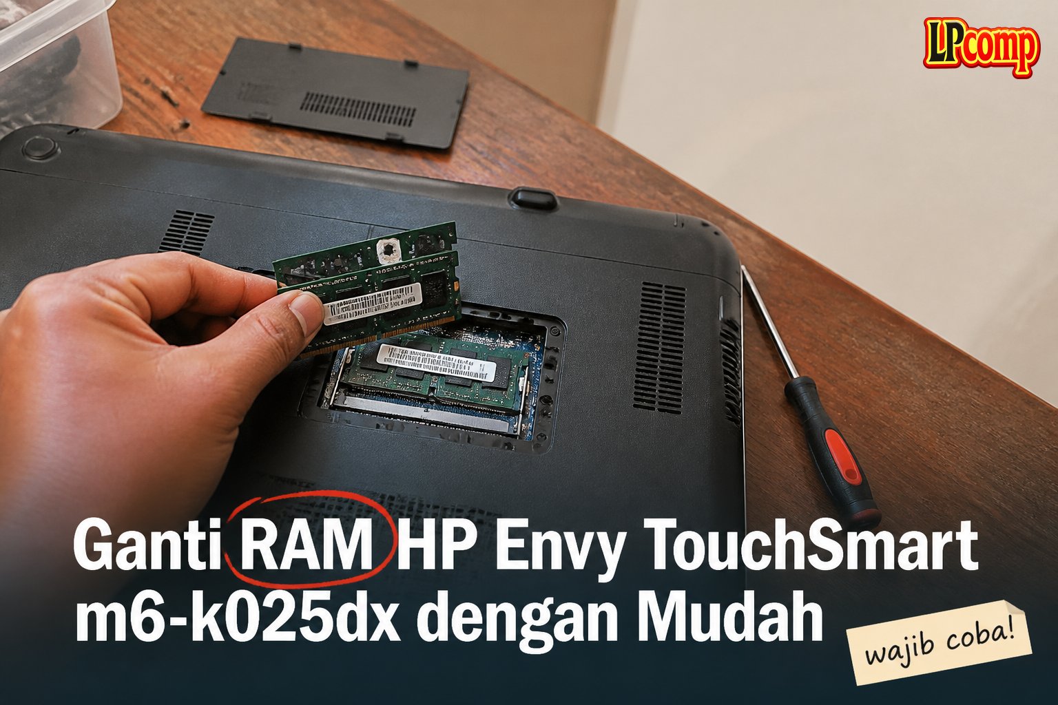Ganti RAM HP Envy TouchSmart m6-k025dx dengan Mudah