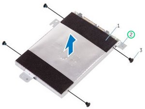 Langkah 8 — Angkat Hard Drive dari Bracket
