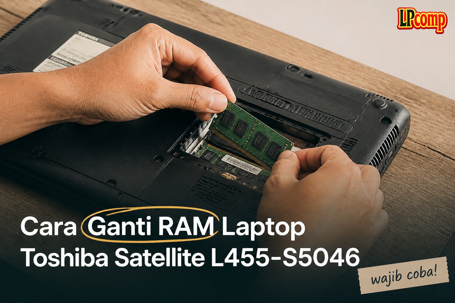 Cara Ganti RAM Laptop Toshiba Satellite L455-S5046
