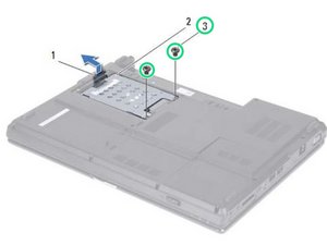 Langkah 3 — Lepaskan Screws yang Mengunci Hard Drive