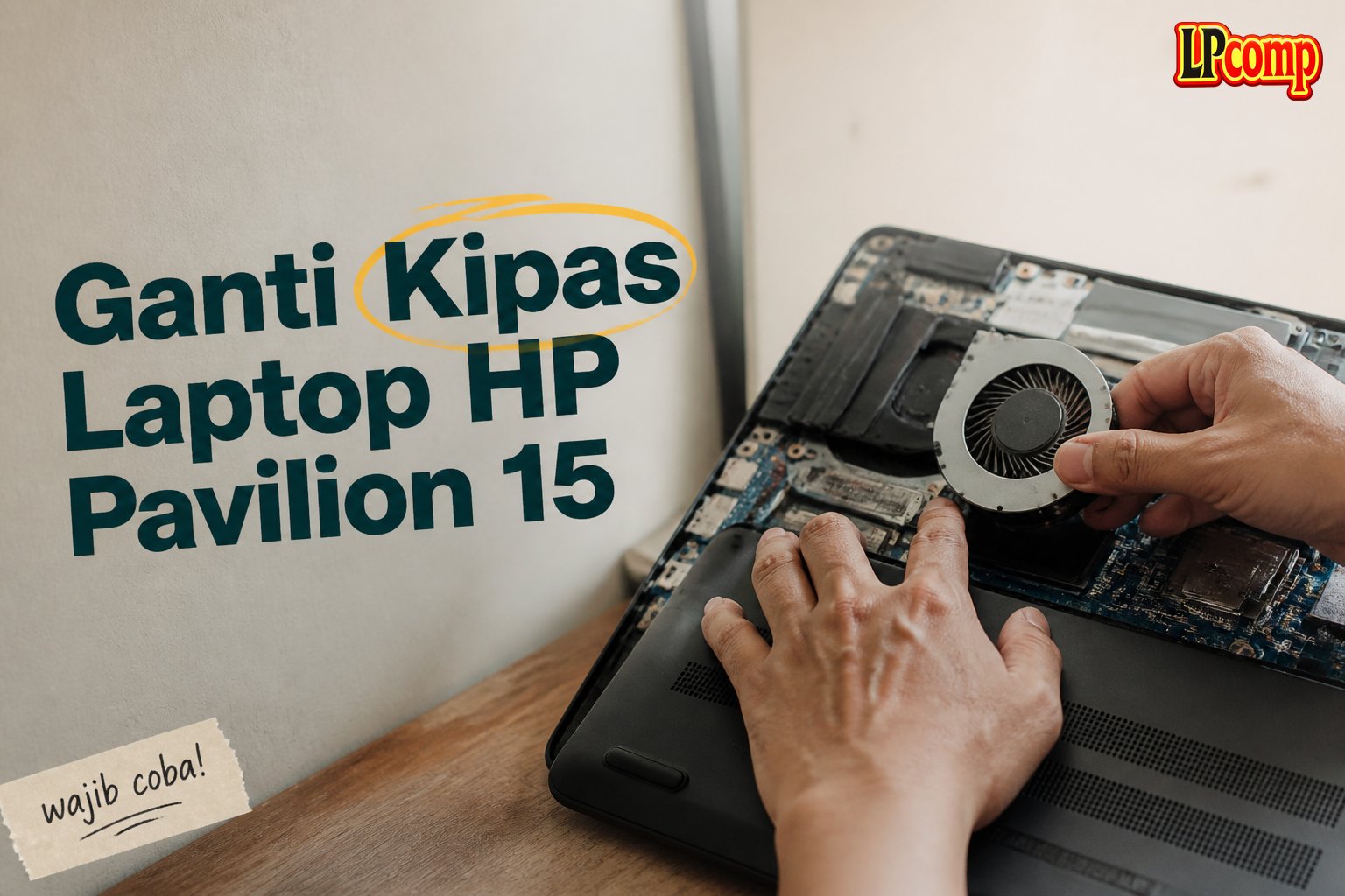 Ganti Kipas Laptop HP Pavilion 15