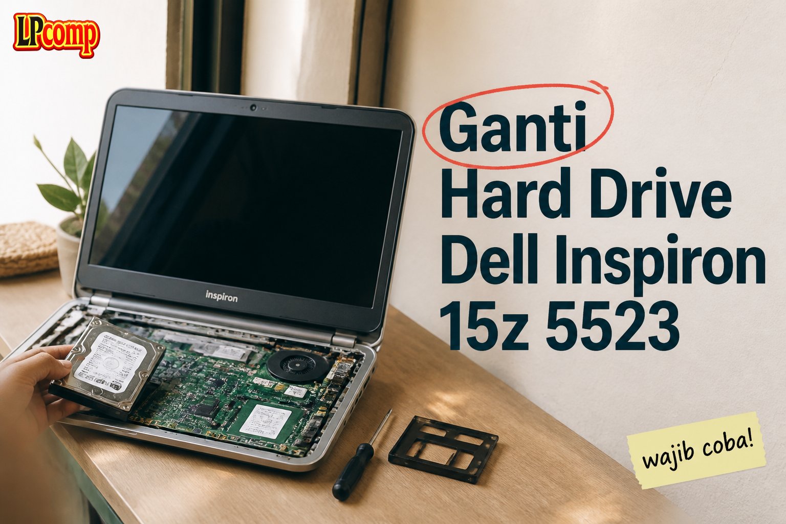 Ganti Hard Drive Dell Inspiron 15z 5523