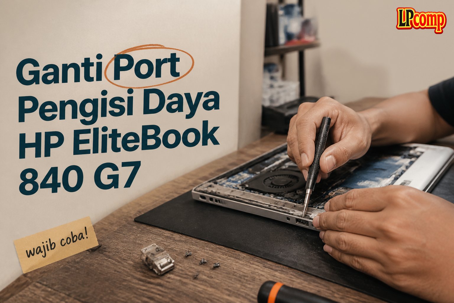 Ganti Port Pengisi Daya HP EliteBook 840 G7