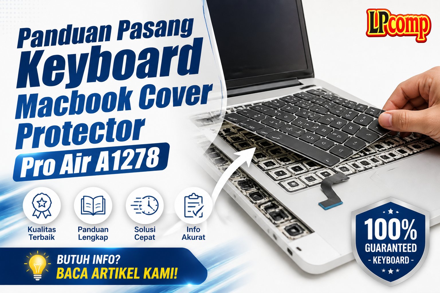 Panduan Pasang Keyboard Macbook Cover Protector Pro Air A1278
