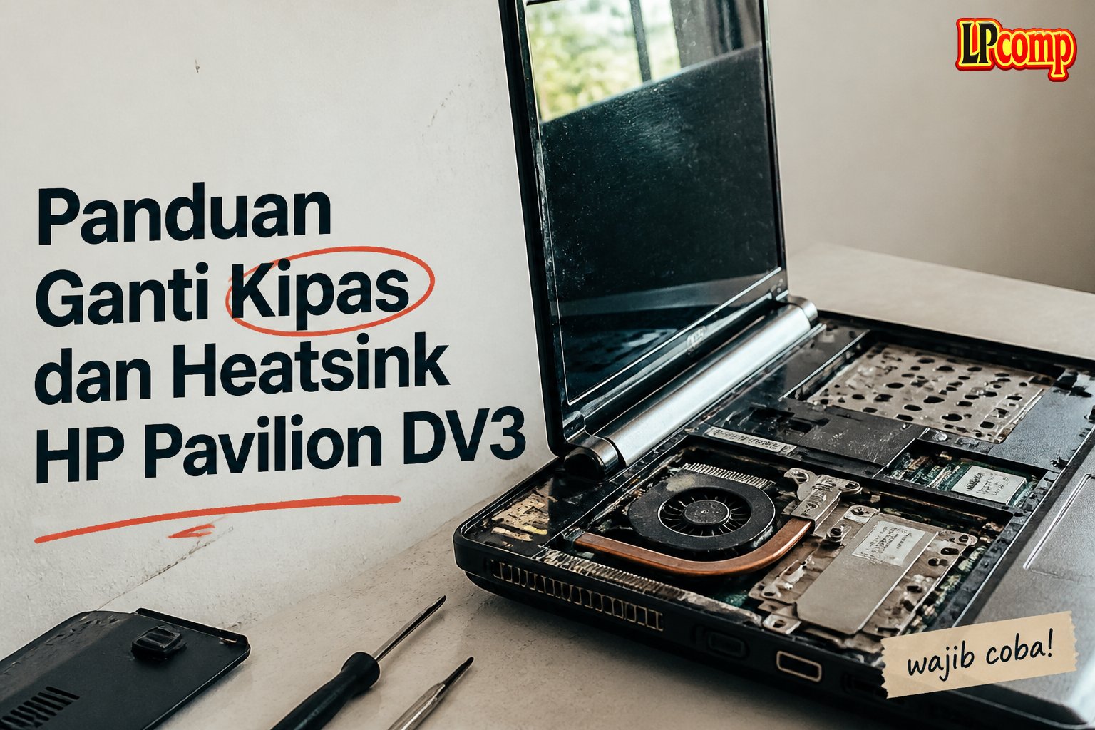 Panduan Ganti Kipas dan Heatsink HP Pavilion DV3