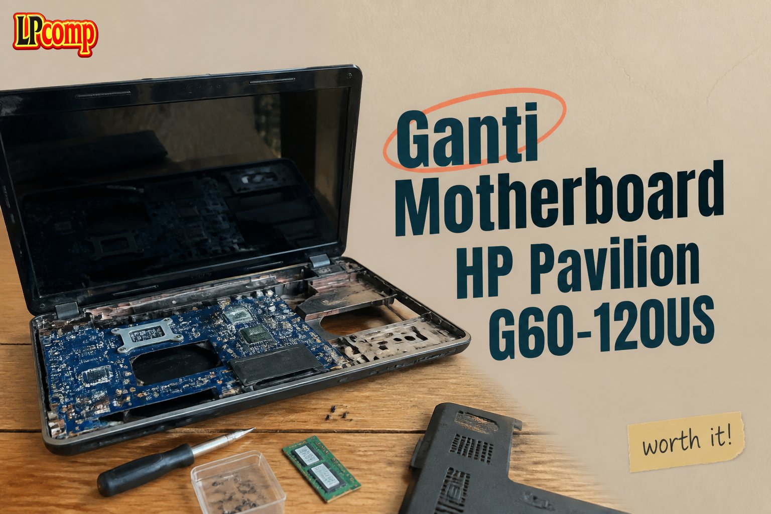 Ganti Motherboard HP Pavilion G60-120US