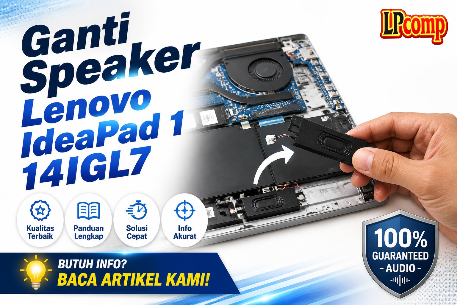 Ganti Speaker Lenovo IdeaPad 1 14IGL7