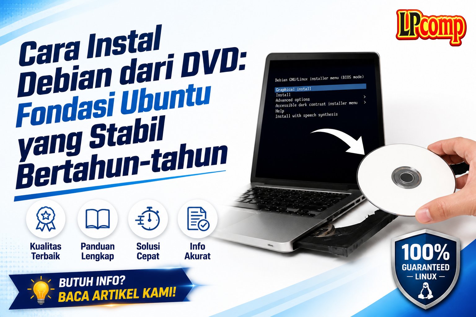 Cara Instal Debian dari DVD: Fondasi Ubuntu yang Stabil Bertahun-tahun