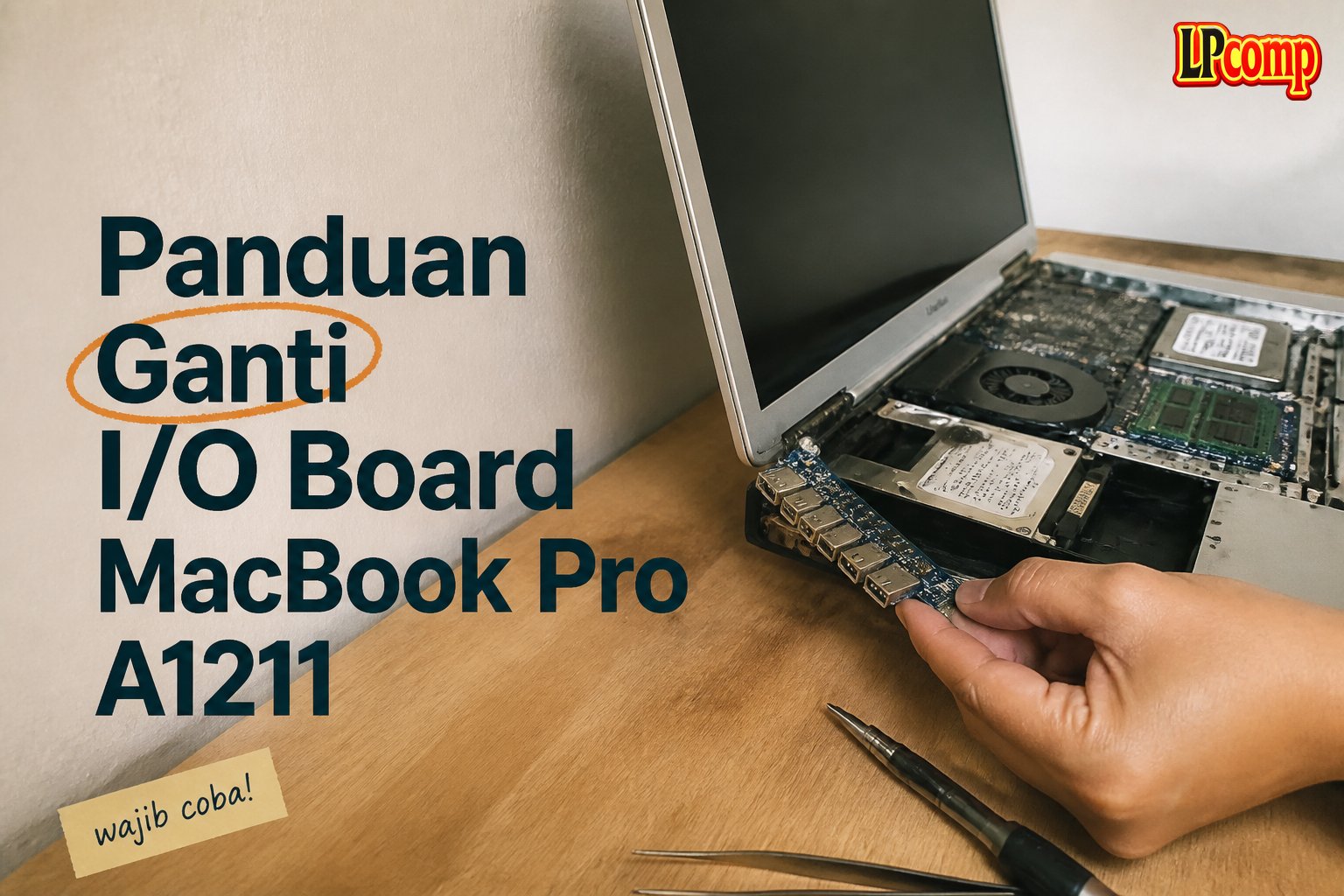 Panduan Ganti I/O Board MacBook Pro A1211