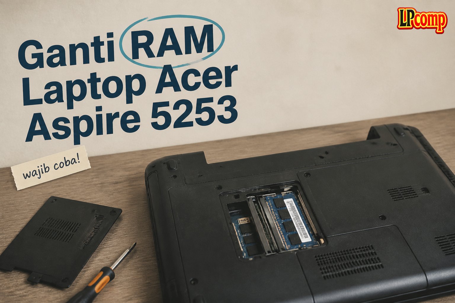 Ganti RAM Laptop Acer Aspire 5253
