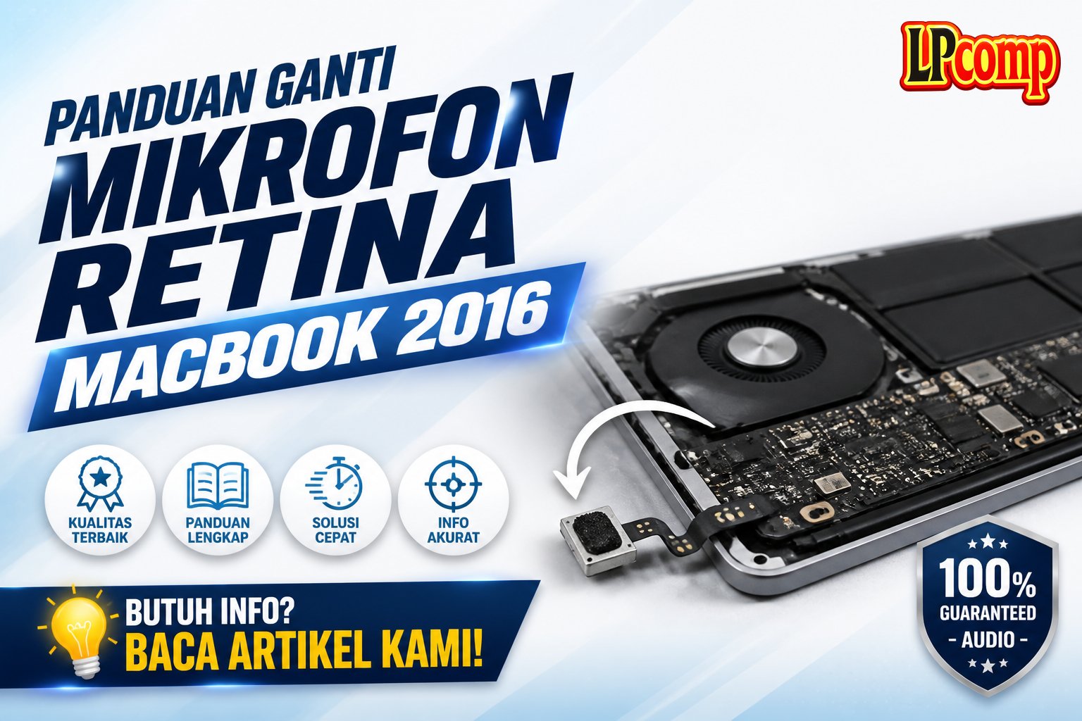 Panduan Ganti Mikrofon Retina MacBook 2016