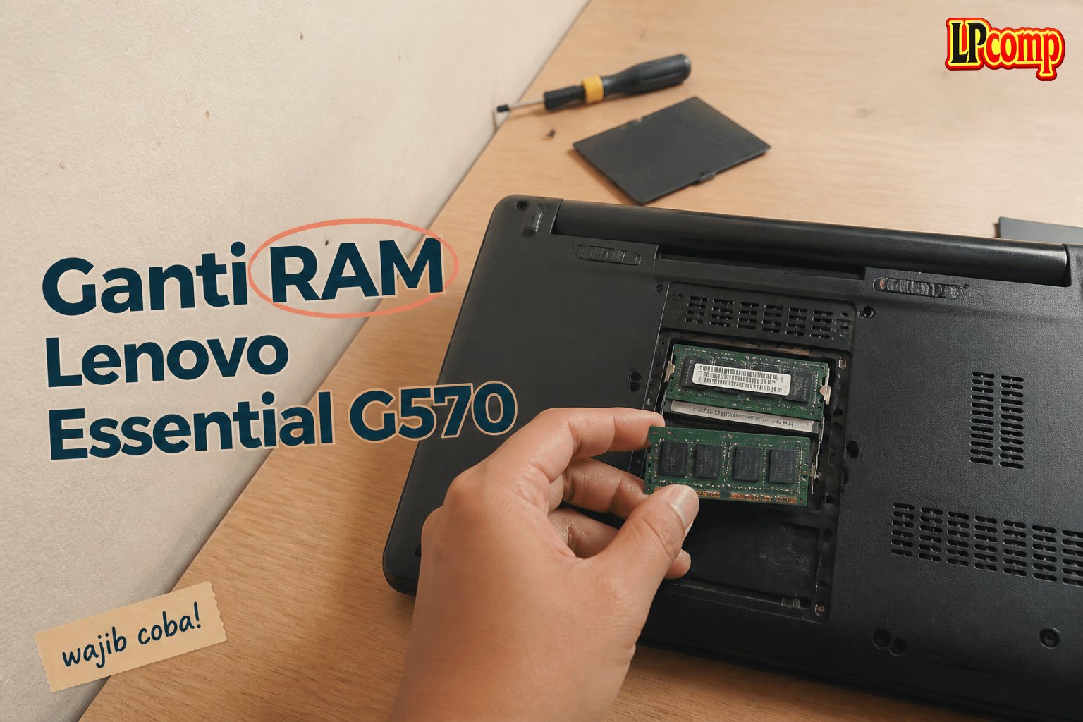 Ganti RAM Lenovo Essential G570