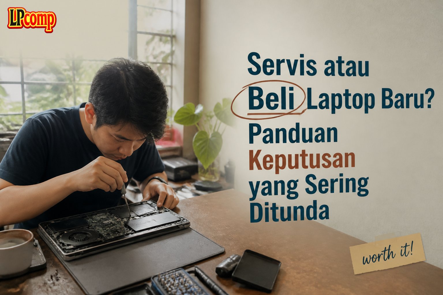 Servis atau Beli Laptop Baru? Panduan Keputusan yang Sering Ditunda