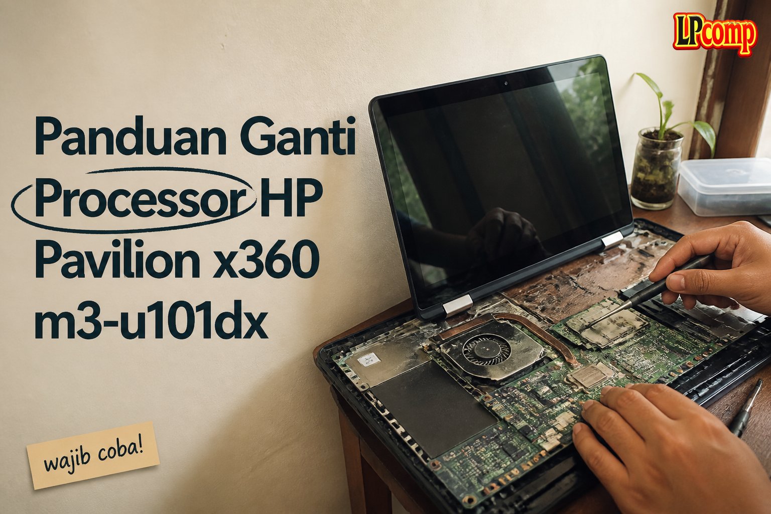 Panduan Ganti Processor HP Pavilion x360 m3-u101dx