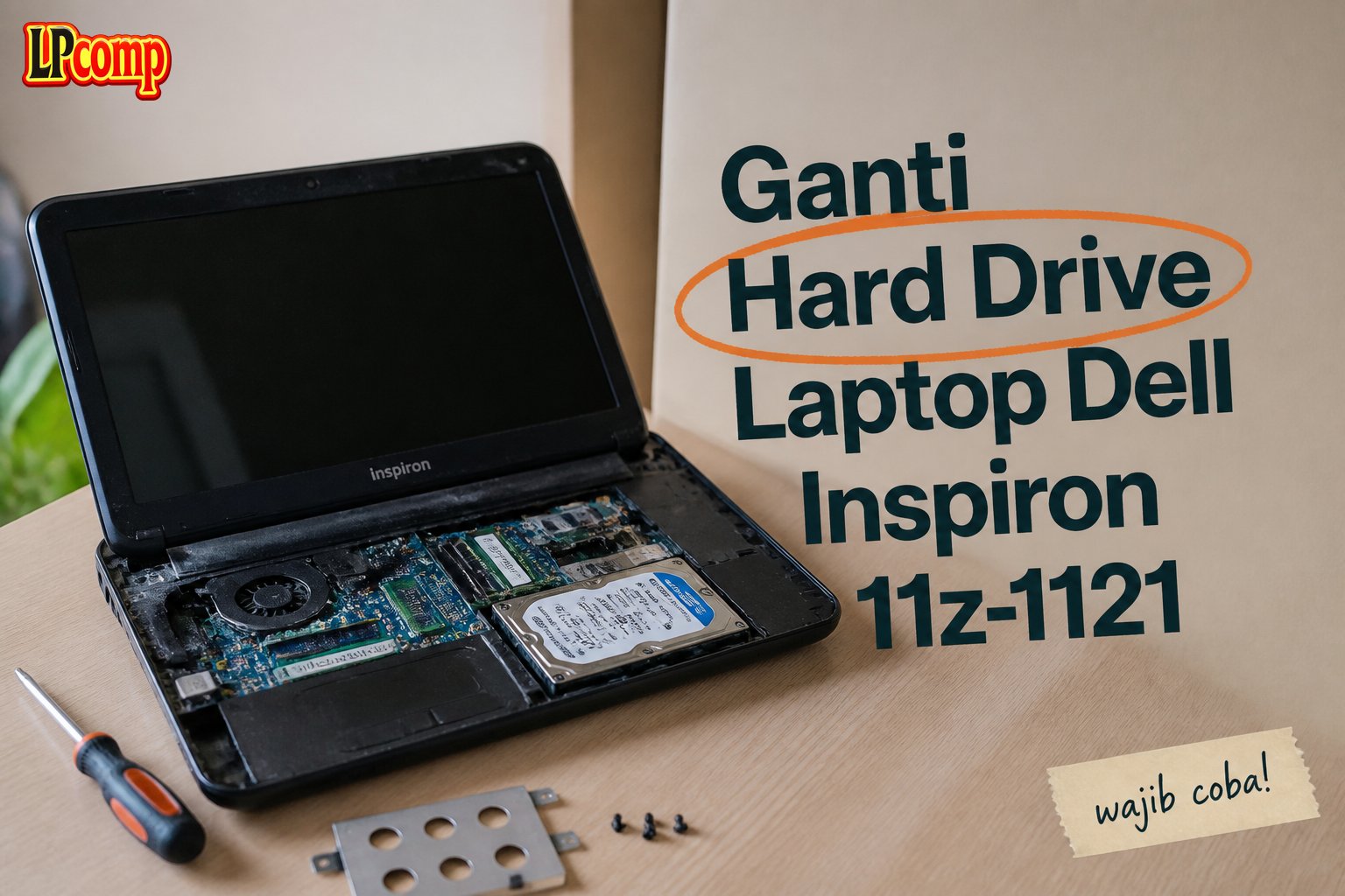 Ganti Hard Drive Laptop Dell Inspiron 11z-1121