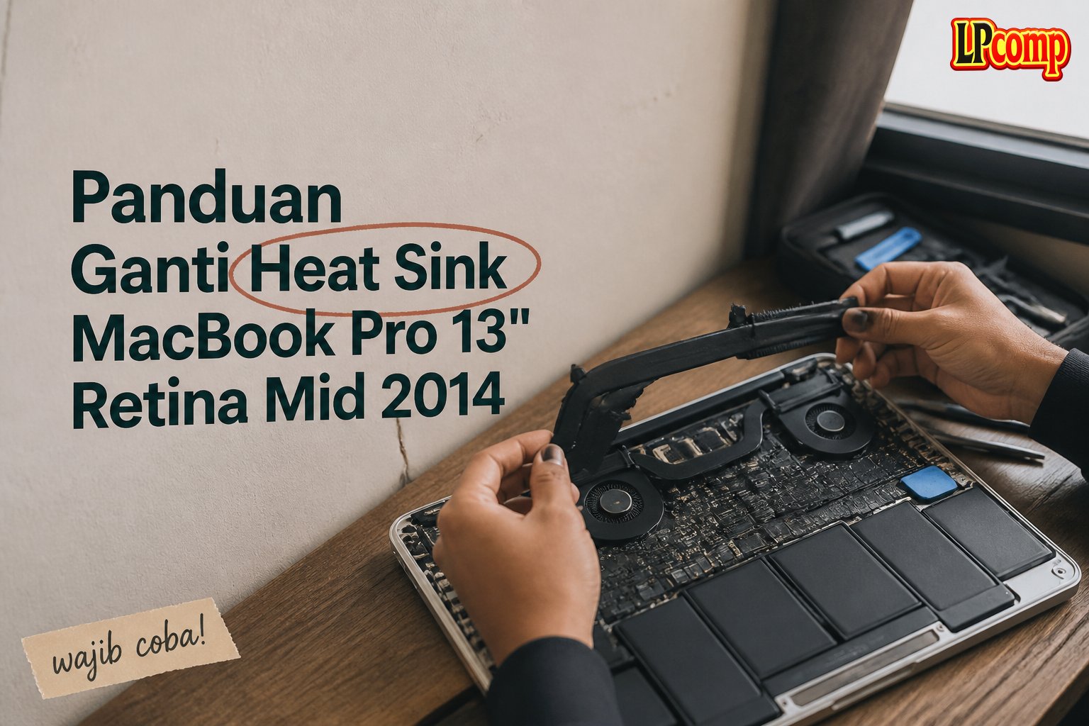 Panduan Ganti Heat Sink MacBook Pro 13" Retina Mid 2014