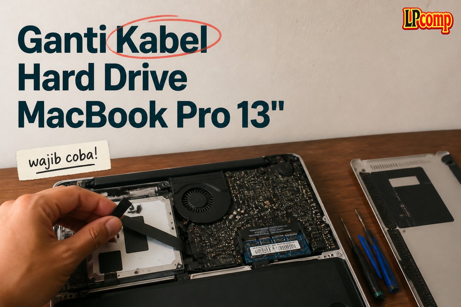 Ganti Kabel Hard Drive MacBook Pro 13"