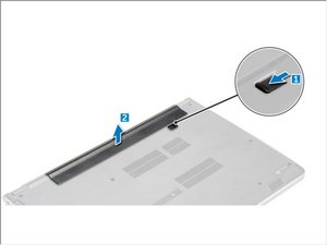Langkah 1 — Mengakses Baterai Laptop