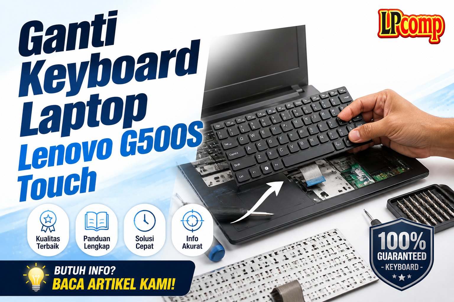 Ganti Keyboard Laptop Lenovo G500S Touch