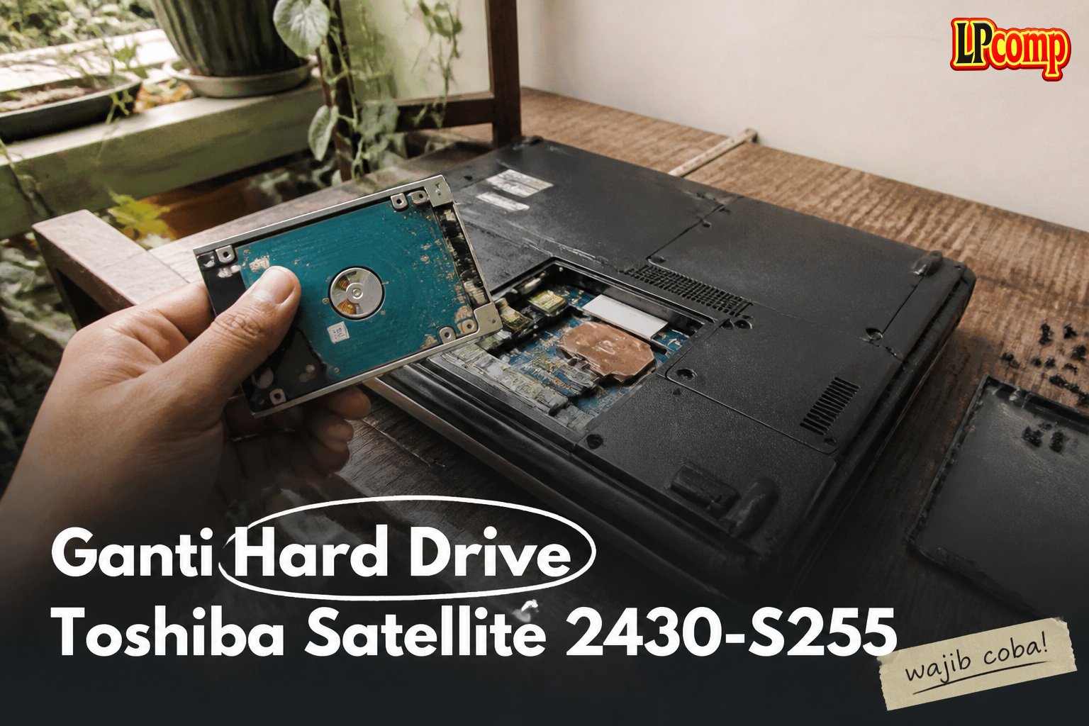 Ganti Hard Drive Toshiba Satellite 2430-S255