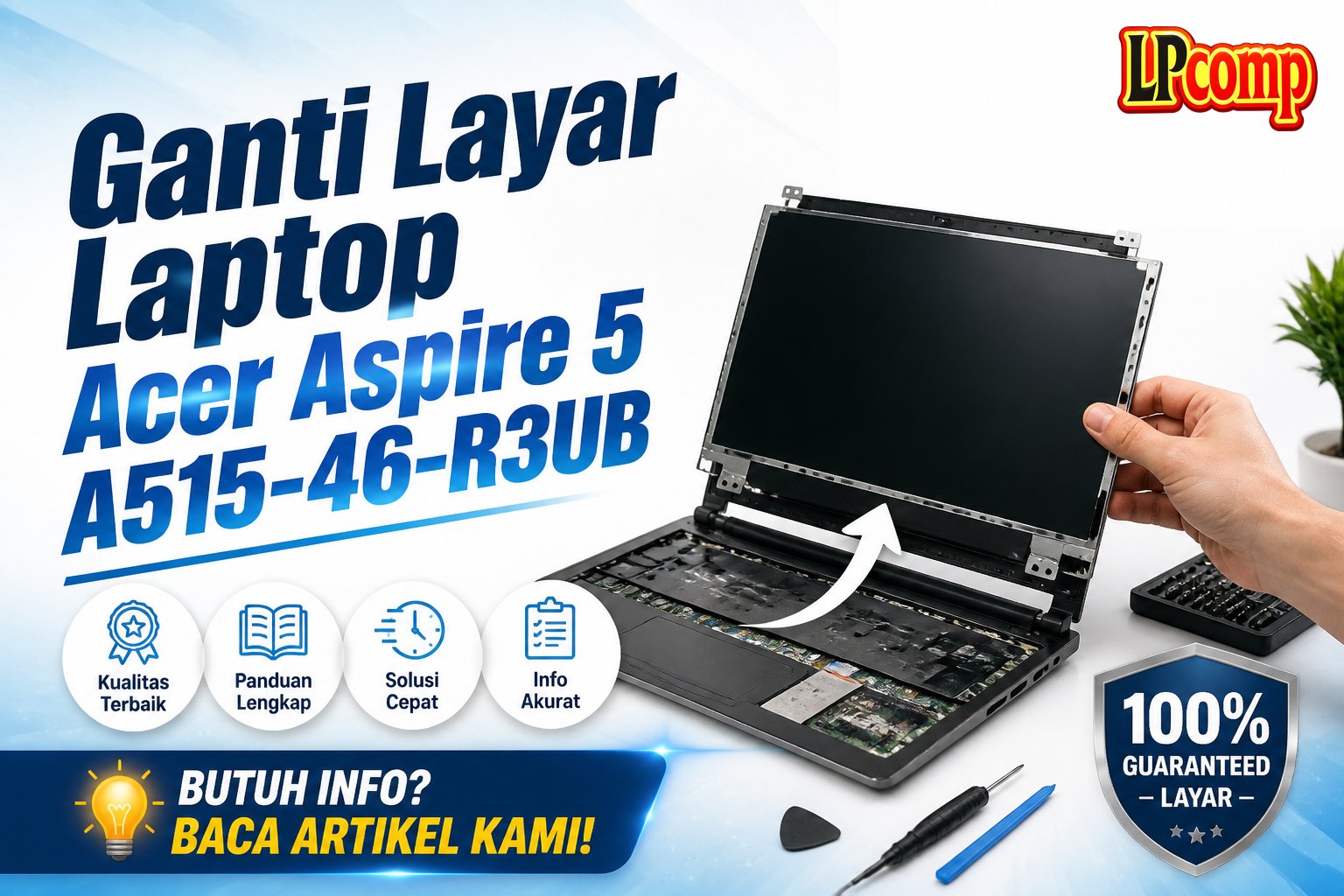 Ganti Layar Laptop Acer Aspire 5 A515-46-R3UB