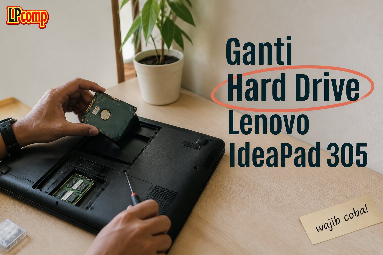 Ganti Hard Drive Lenovo IdeaPad 305