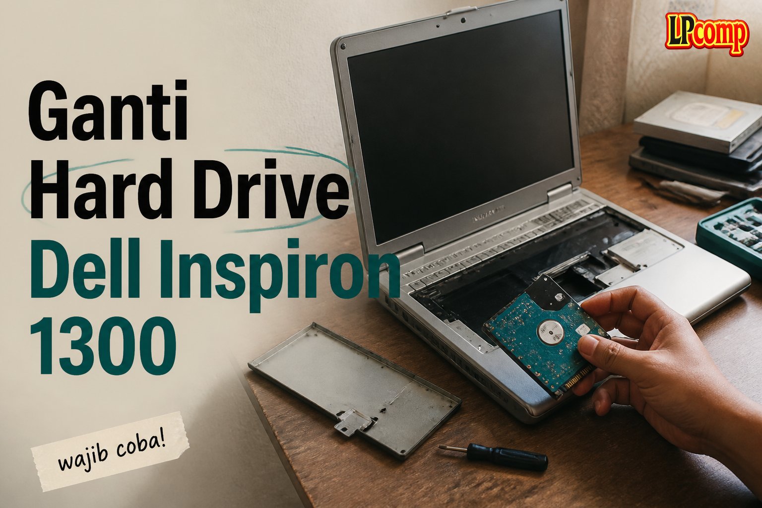Ganti Hard Drive Dell Inspiron 1300