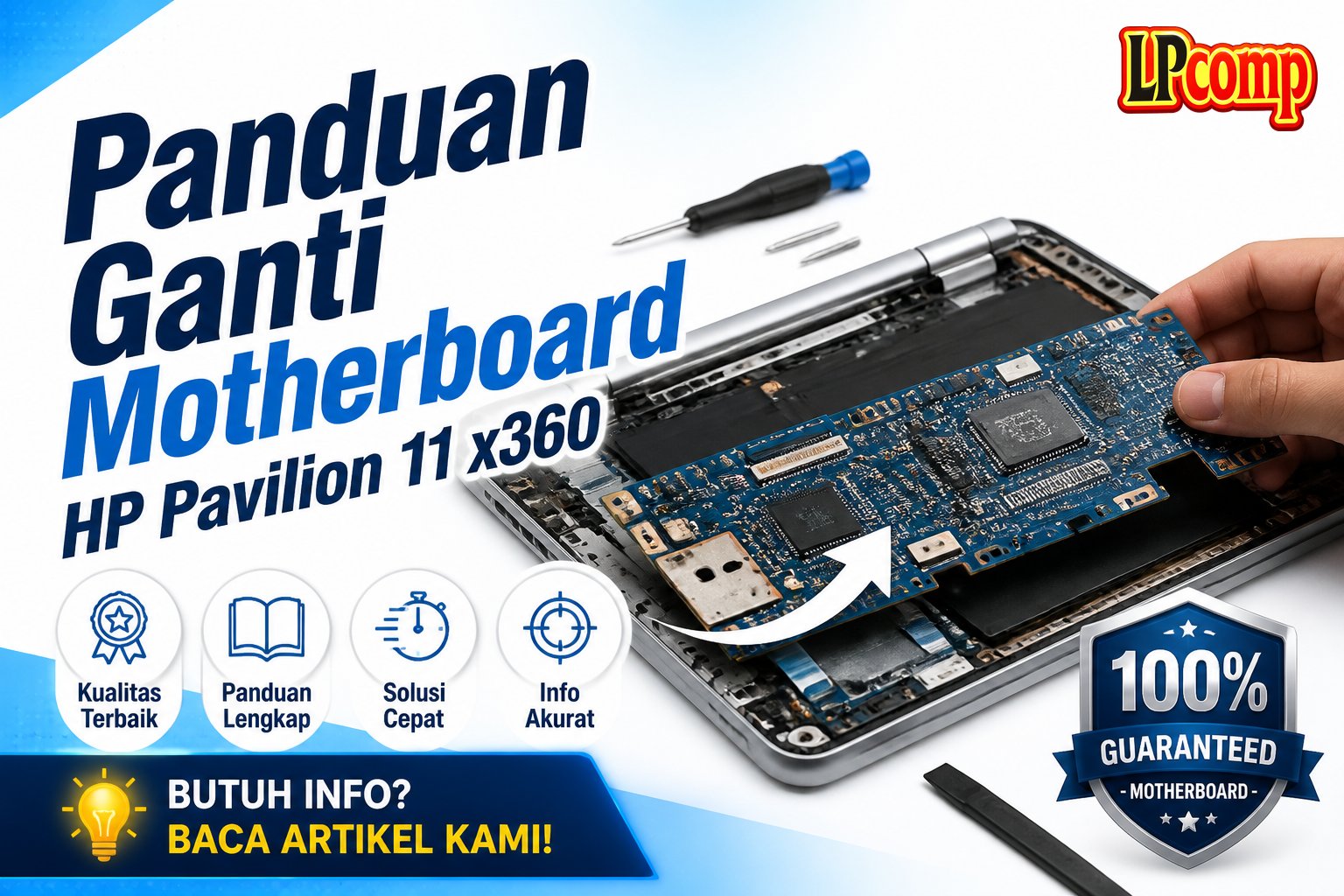 Panduan Ganti Motherboard HP Pavilion 11 x360