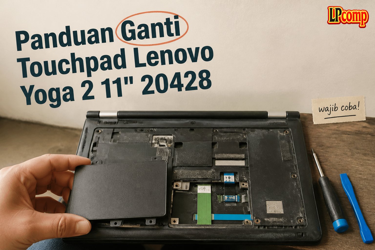 Panduan Ganti Touchpad Lenovo Yoga 2 11" 20428