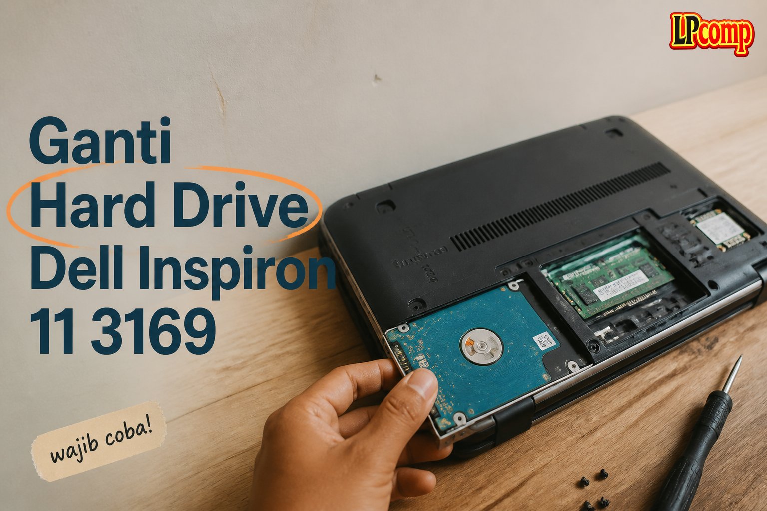 Ganti Hard Drive Dell Inspiron 11 3169