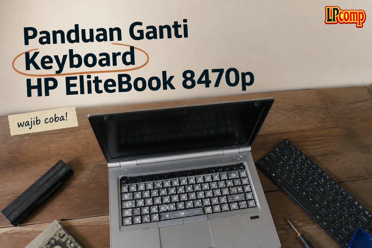 Panduan Ganti Keyboard HP EliteBook 8470p