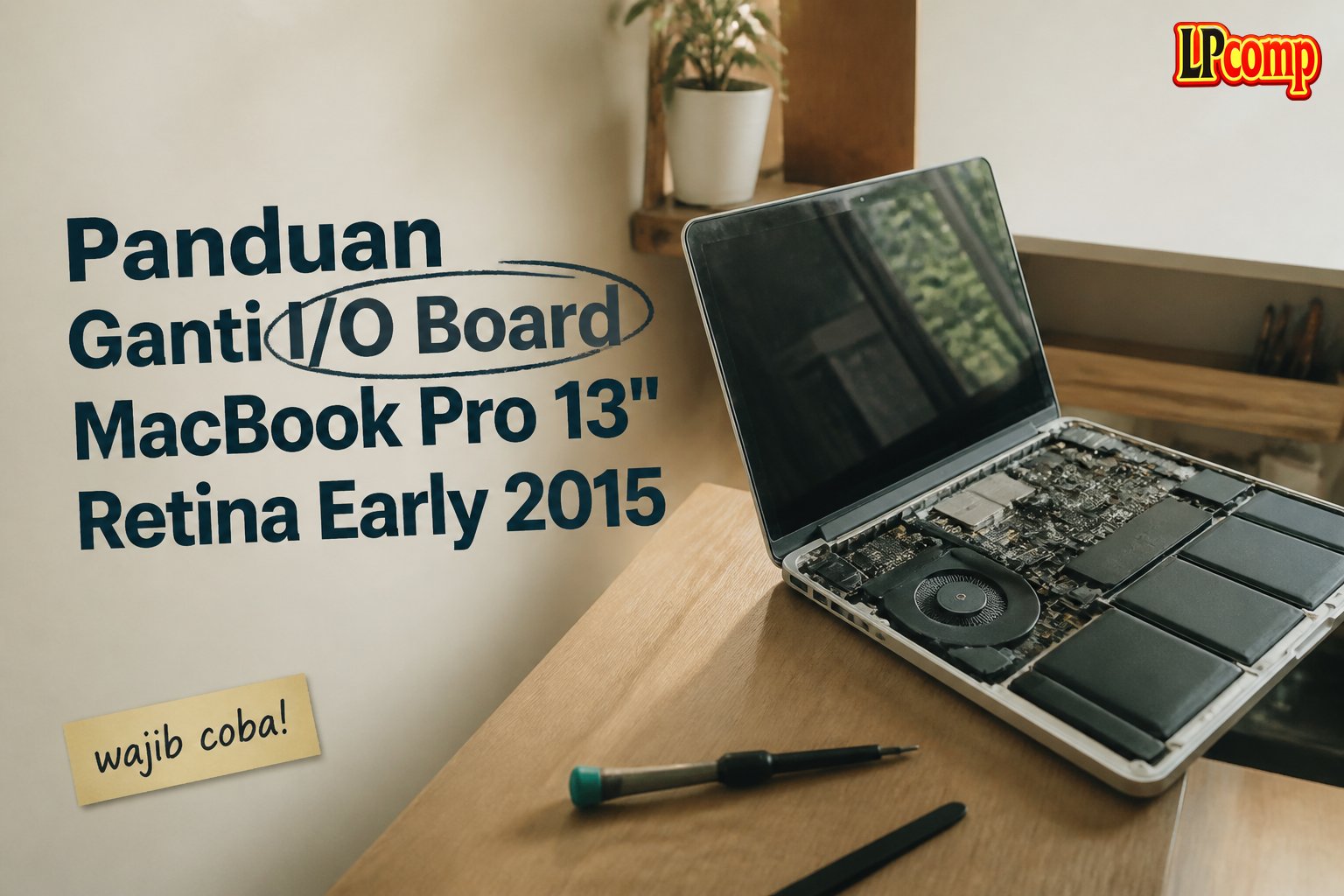 Panduan Ganti I/O Board MacBook Pro 13" Retina Early 2015