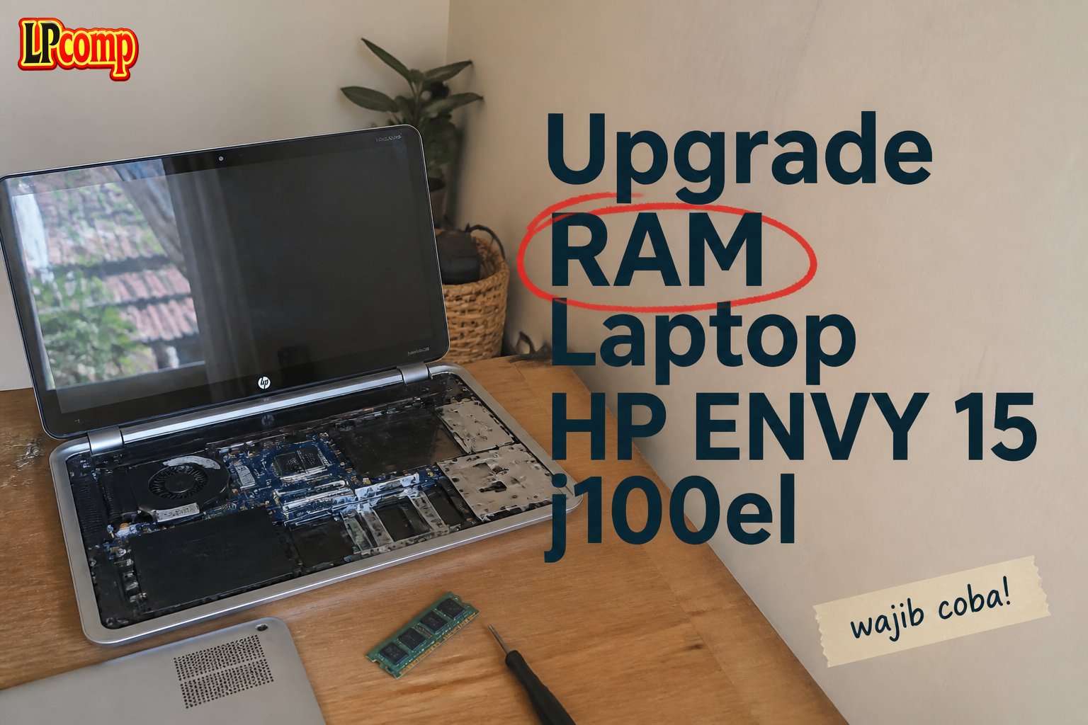 Upgrade RAM Laptop HP ENVY 15 j100el