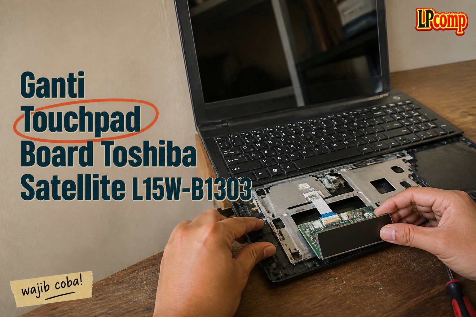 Ganti Touchpad Board Toshiba Satellite L15W-B1303