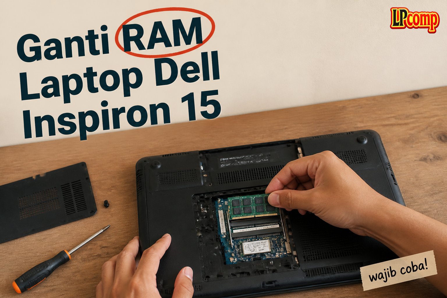 Ganti RAM Laptop Dell Inspiron 15