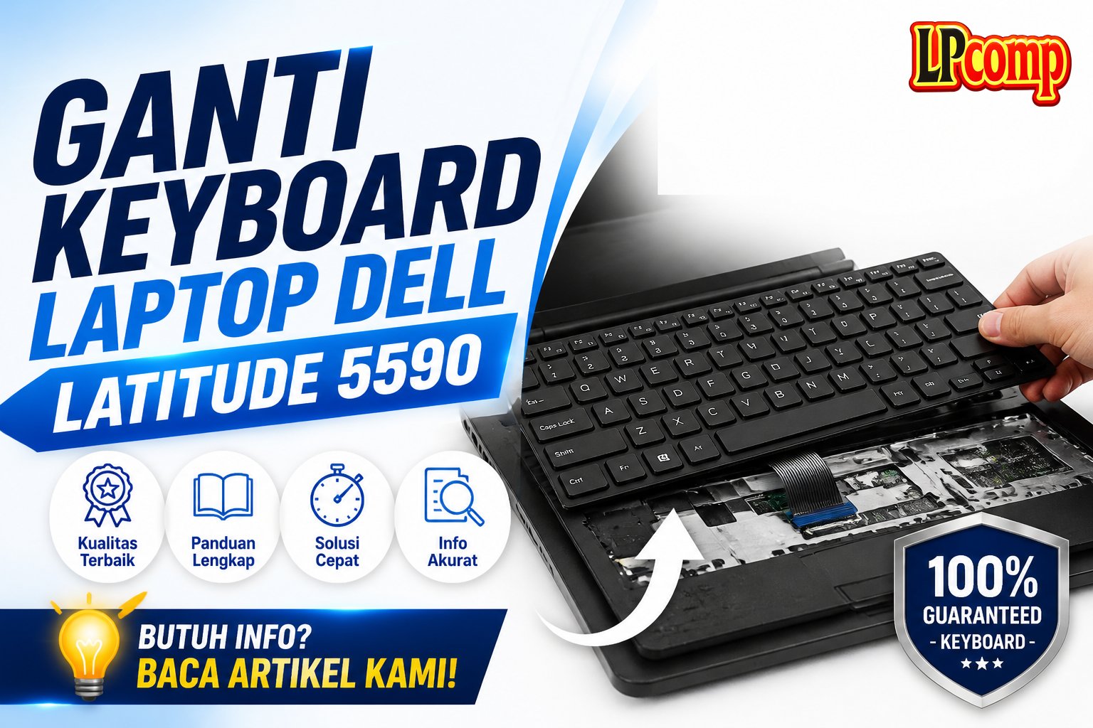 Ganti Keyboard Laptop Dell Latitude 5590