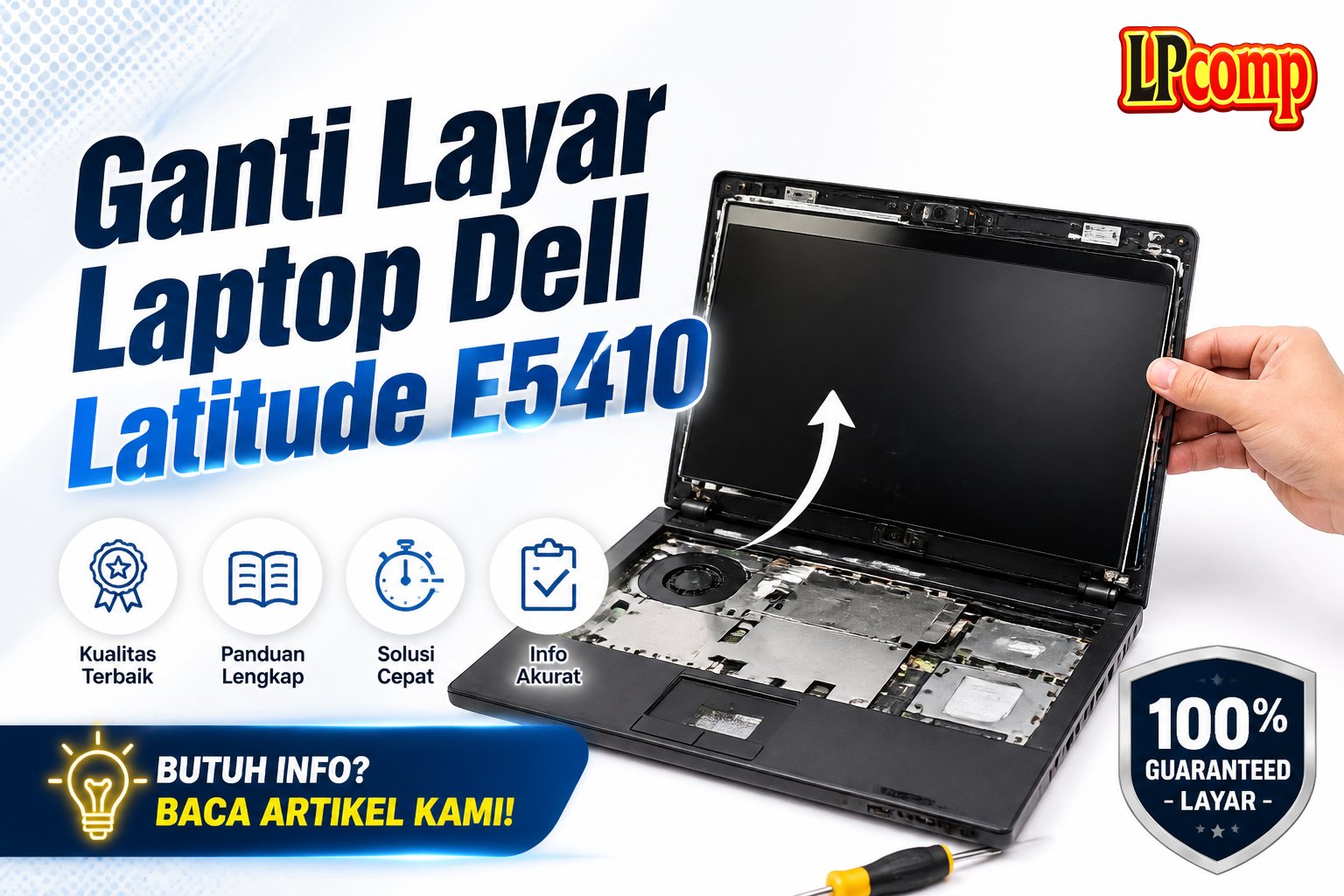 Ganti Layar Laptop Dell Latitude E5410