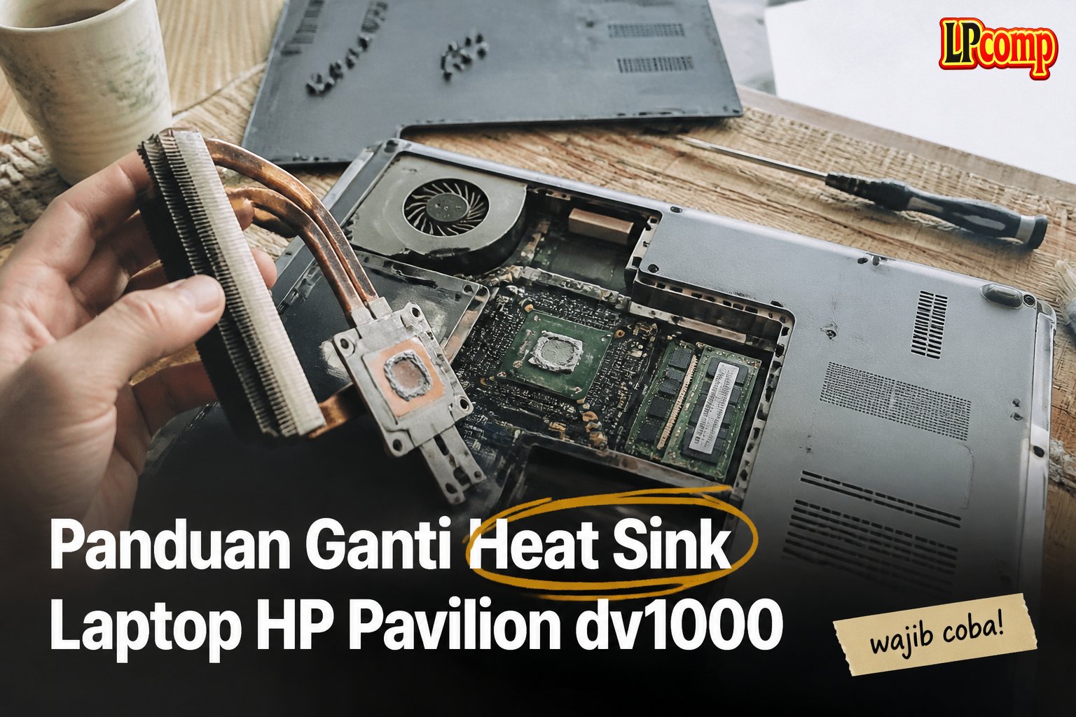 Panduan Ganti Heat Sink Laptop HP Pavilion dv1000