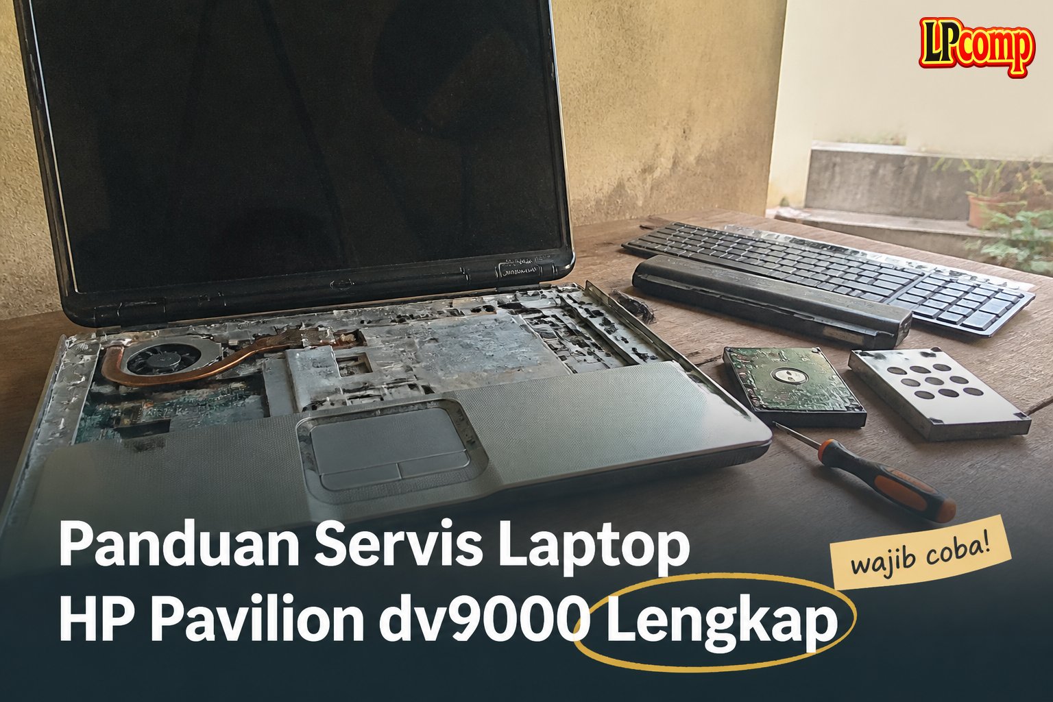 Panduan Servis Laptop HP Pavilion dv9000 Lengkap