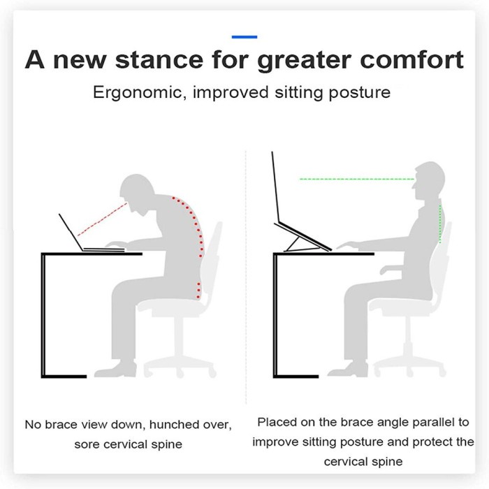 Laptop Stand Riser Foldable Adjustable - gambar 4