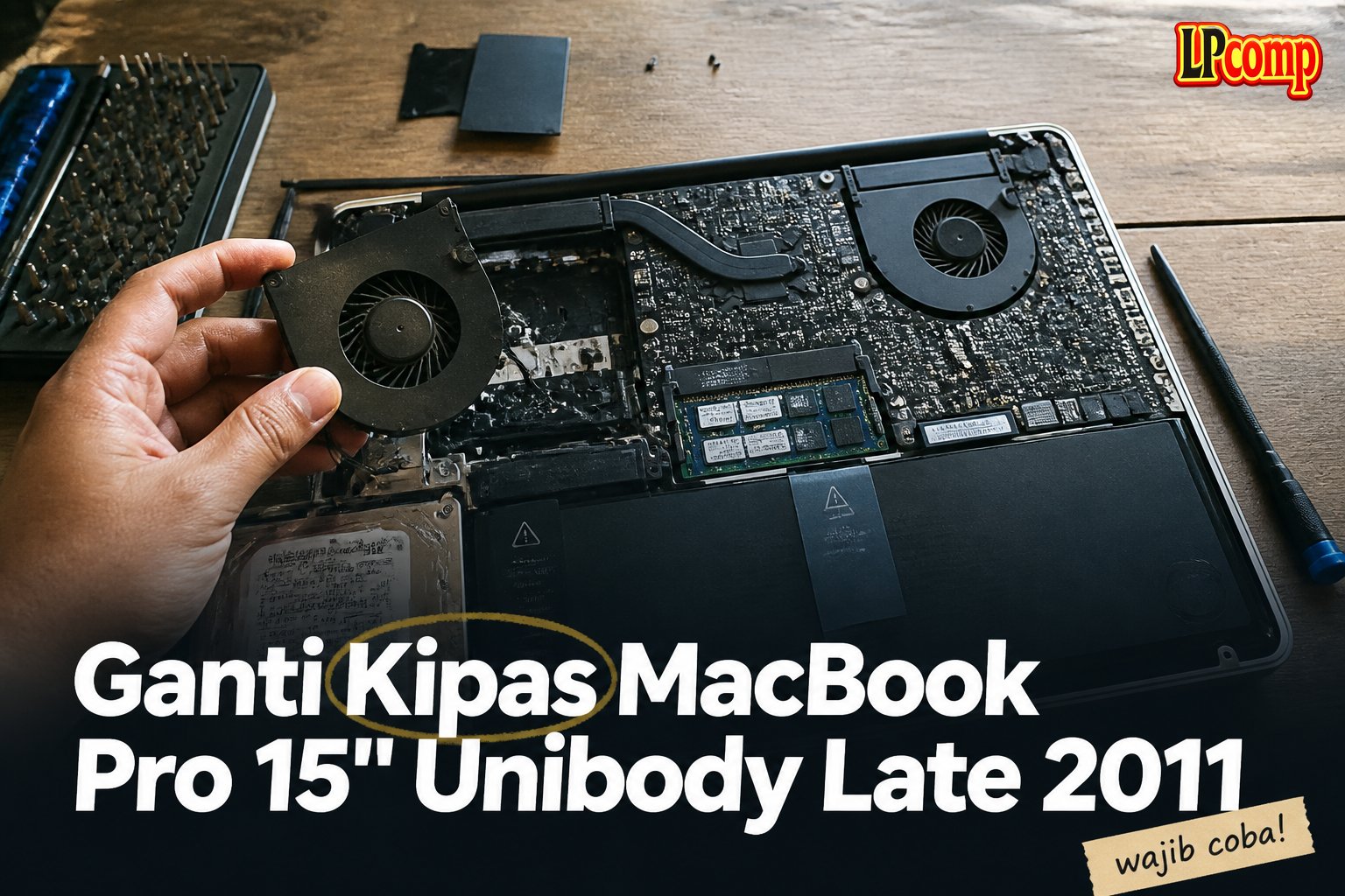 Ganti Kipas MacBook Pro 15" Unibody Late 2011