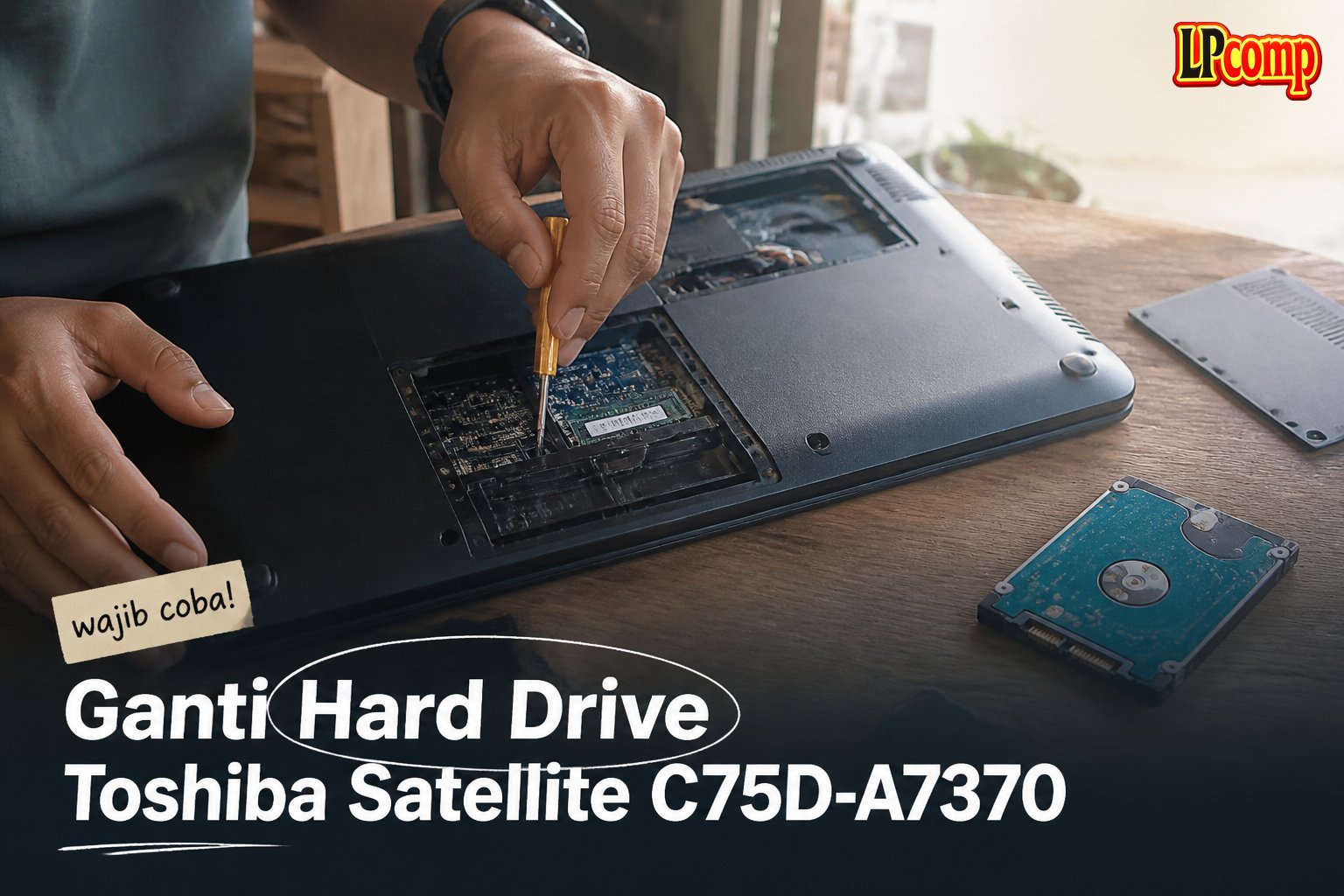 Ganti Hard Drive Toshiba Satellite C75D-A7370
