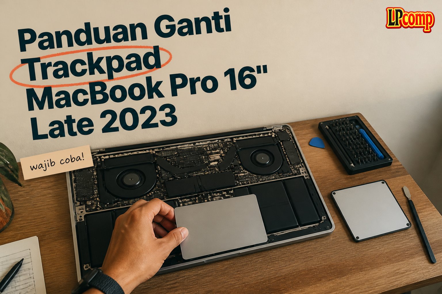 Panduan Ganti Trackpad MacBook Pro 16" Late 2023