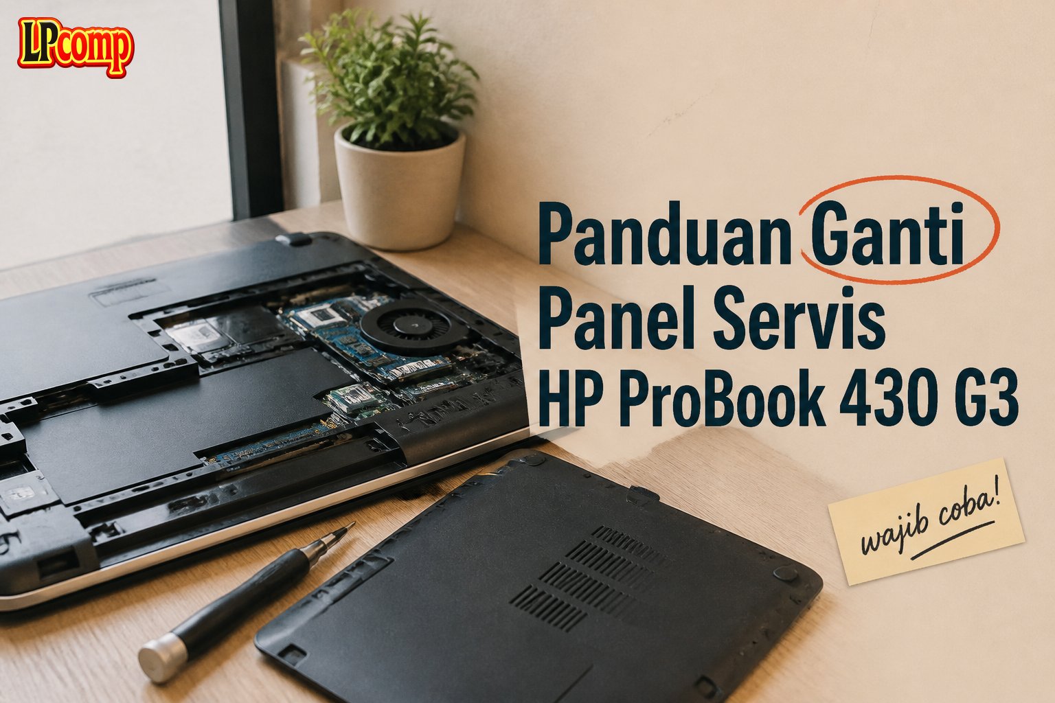Panduan Ganti Panel Servis HP ProBook 430 G3