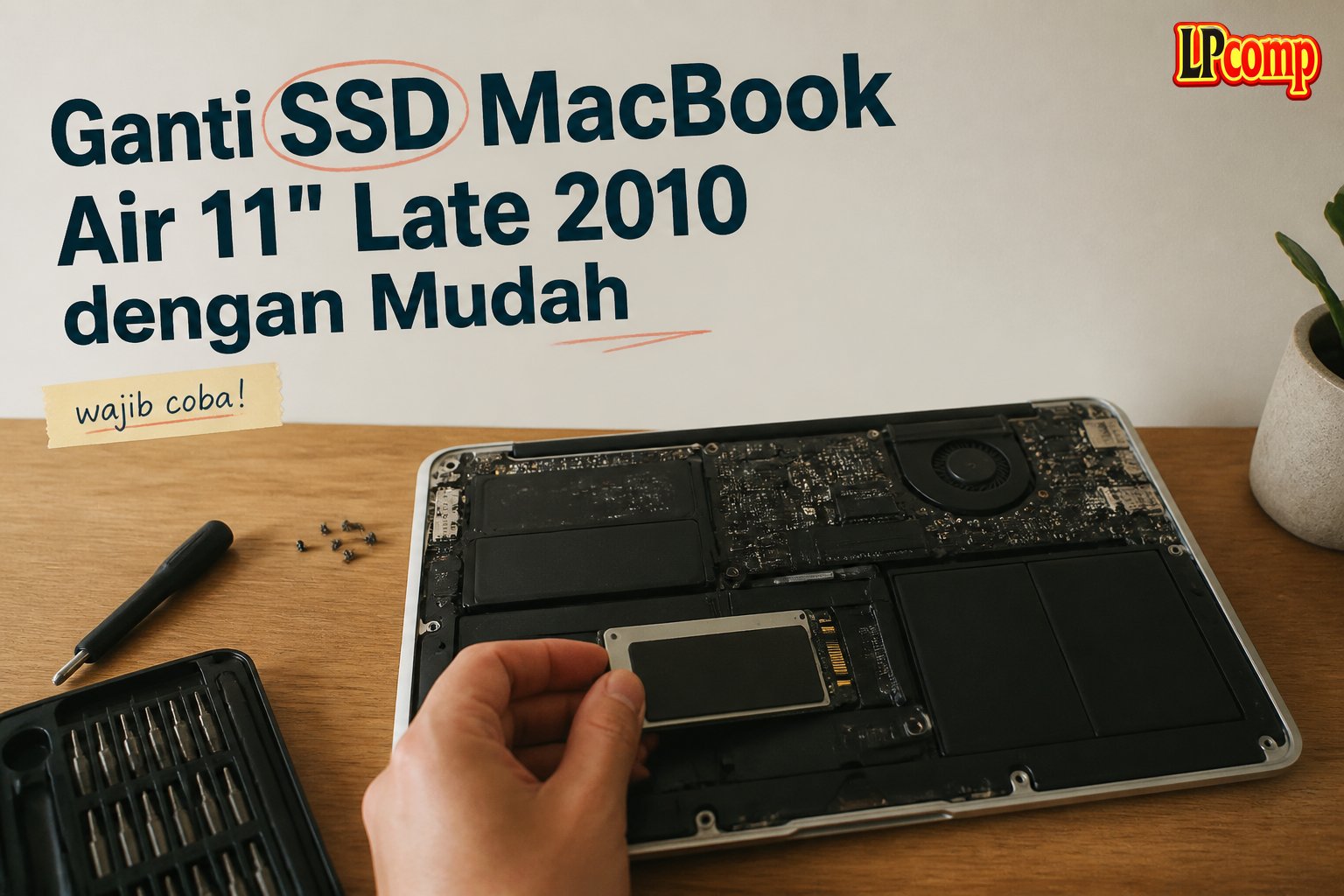 Ganti SSD MacBook Air 11" Late 2010 dengan Mudah