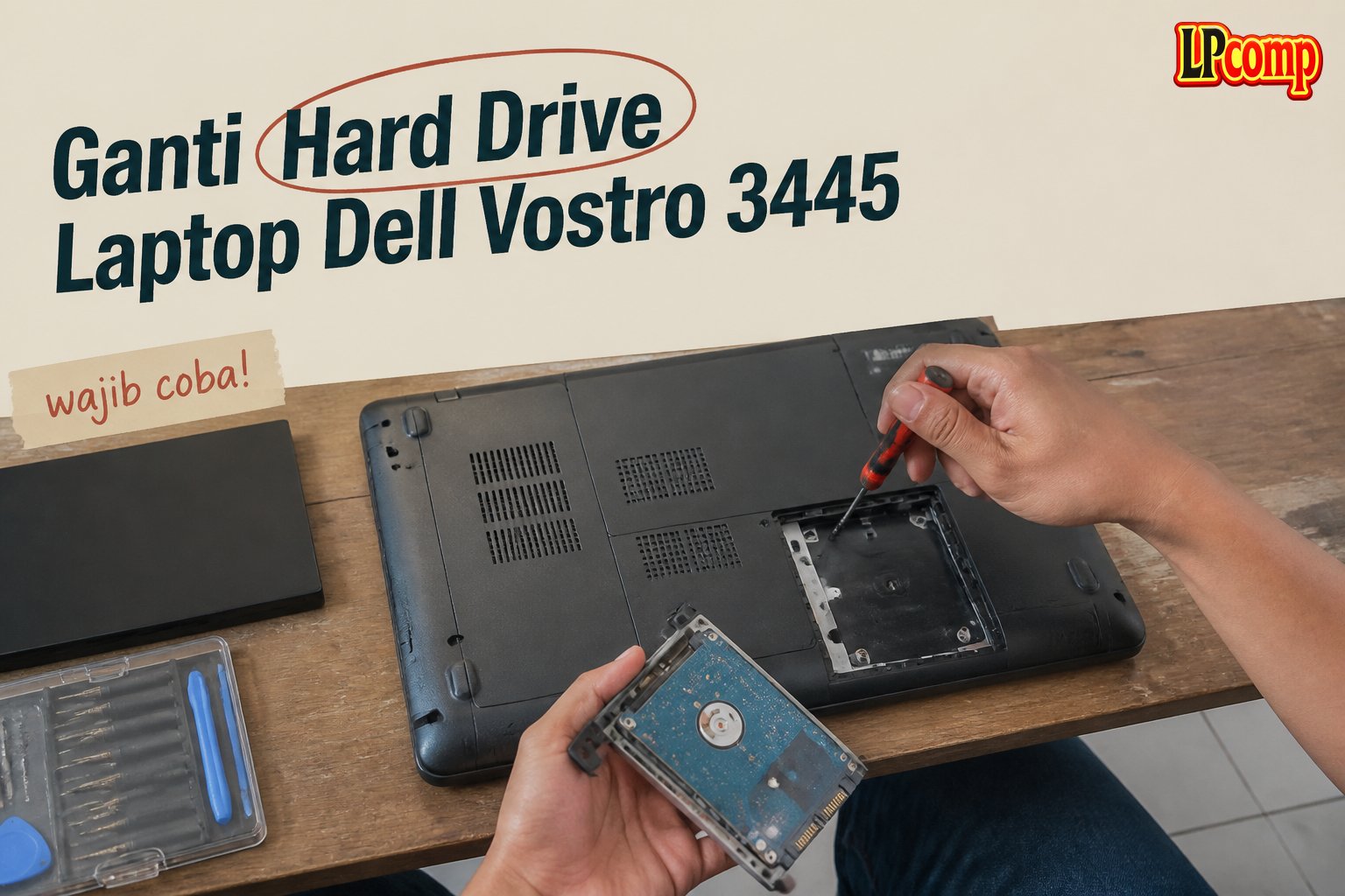 Ganti Hard Drive Laptop Dell Vostro 3445