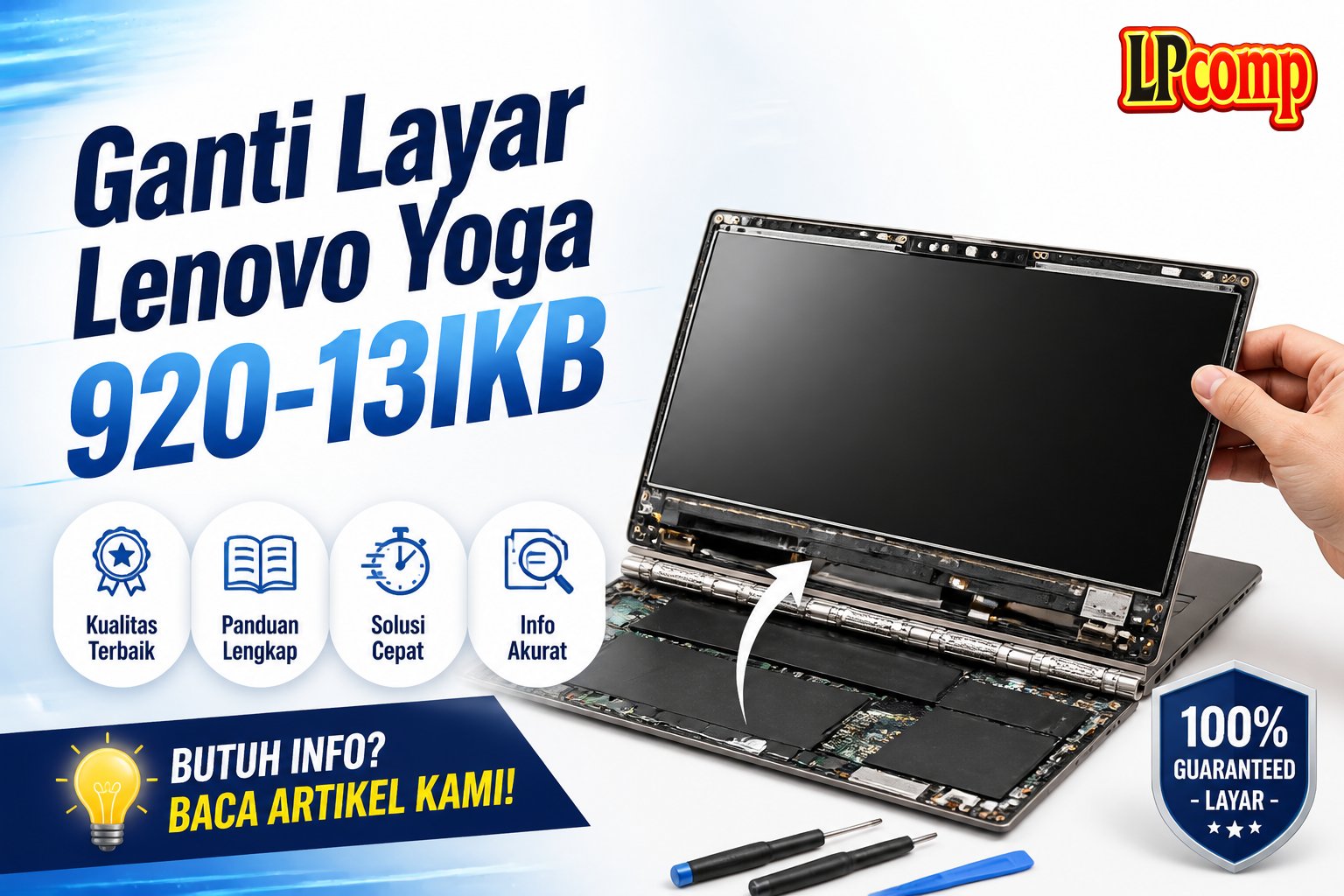 Ganti Layar Lenovo Yoga 920-13IKB