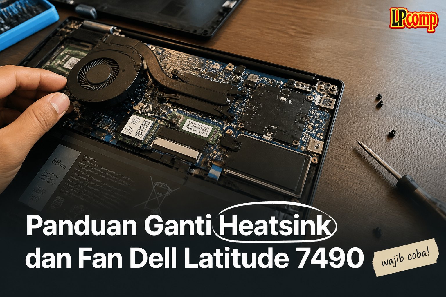Panduan Ganti Heatsink dan Fan Dell Latitude 7490